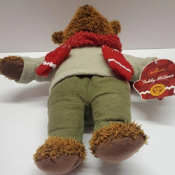 Hallmark Teddy Mittens 100th Anniversary Teddy Bear Plush Bear Doll W Hang Tag - Picture 7 of 9